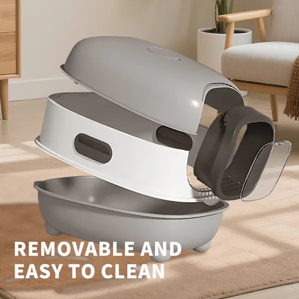 Modern Automatic Self-cleaning Cat Litter Box with Anti Odor and Splash Design