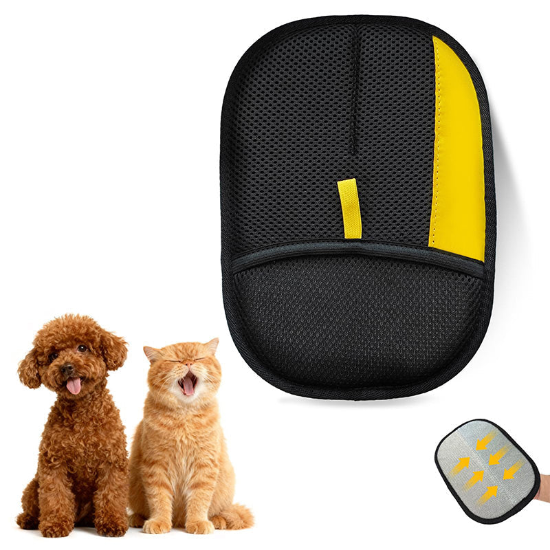 Pet Hair Remover, Static Electricity Glove, Two-Way Brush for Cat and Dog Hair Cleaning