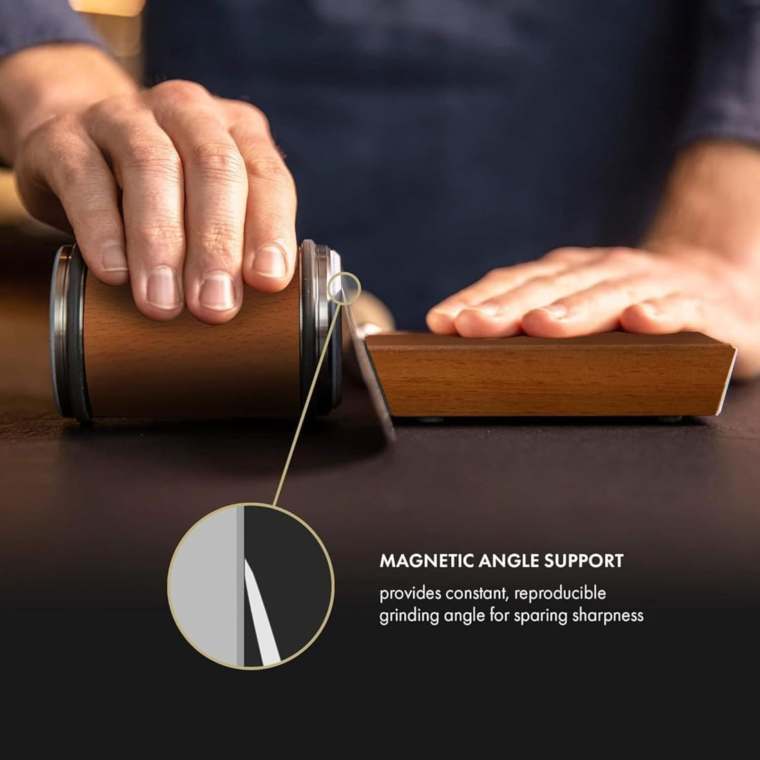 Roller Knife Sharpening Sharpening Tool For Kitchen Knives, Tumbler Sharpener For Home
