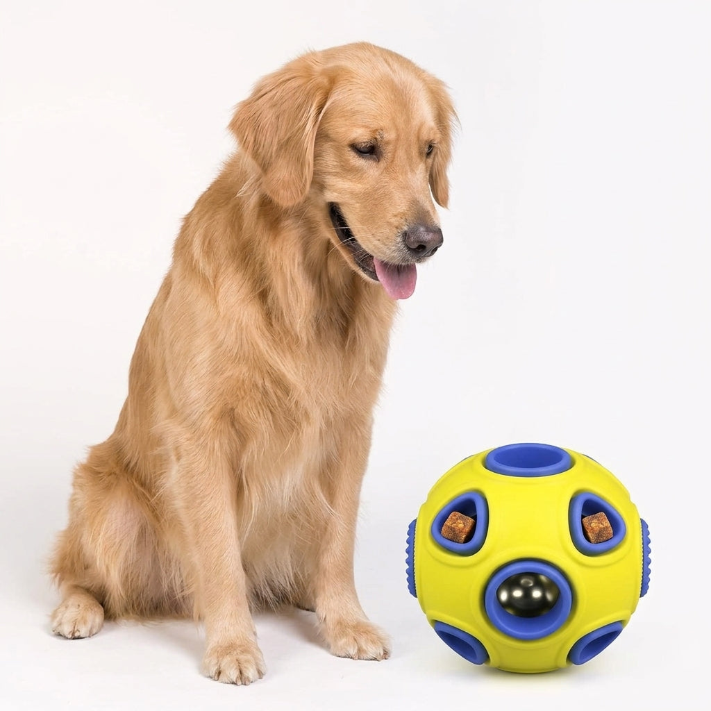 Dog Rubber Ball With Bell Sound